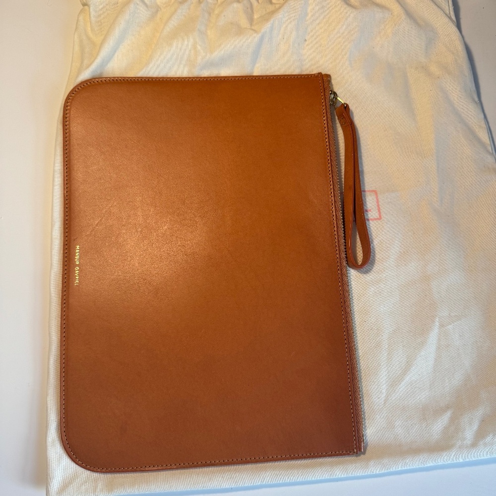 Mansur Gavriel Tan Leather Pouch